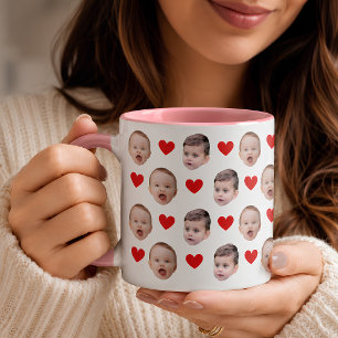 Tasse photo avec visage de bébé personnalisé Cad