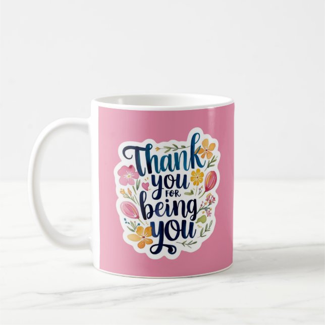 Tasse Photo Merci D'être Vous (Gauche)