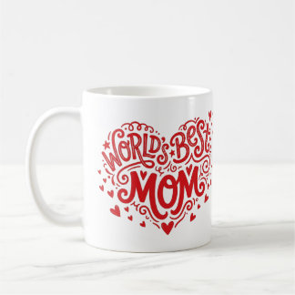 Tasse photo personnalisée Cœur rouge Meilleure mam