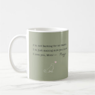 Tasse photo personnalisée Golden Retriever Je t'ai
