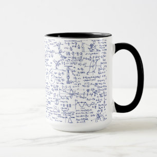 Tasse Physics équations dans Blue Pen //