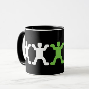 Tasse Pictogramme de la figure humaine - décrochage