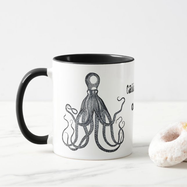 Tasse Pieuvre bizarre personnalisée (Avec donut)
