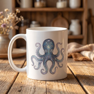 Tasse Pieuvre Céleste Ligne d'Art Luxe