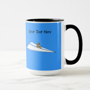 Tasse Pilote d'avion en papier amusant