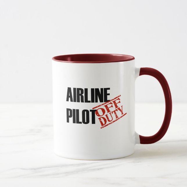 Tasse Pilote de ligne aérienne (Droite)