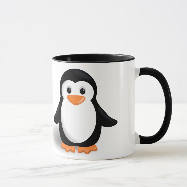 Tasse Pingouin mignon de bébé (Droite)