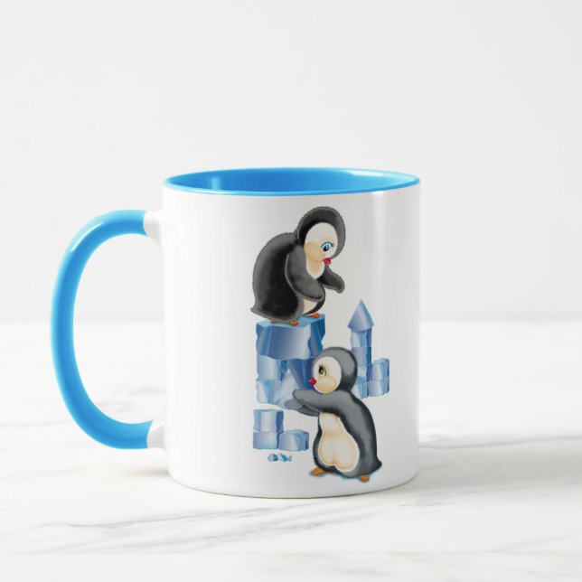 Tasse pingouins en Antarctique (Gauche)