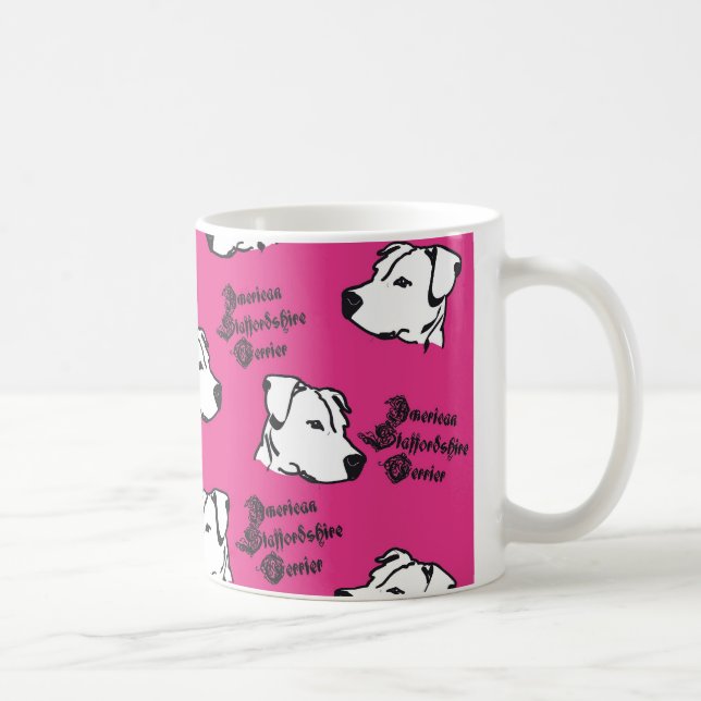 Tasse "Pink Staffi" (Droite)