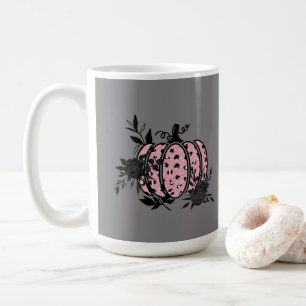 Tasse, Pink und Black Leopard Pumpkin Kaffeetasse