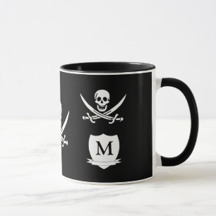 Tasse Pirate et monogramme