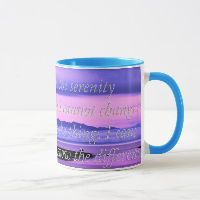 tasse pittoresque de prière de sérénité (Droite)