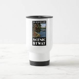 Tasse pittoresque de voyage de chemin détourné