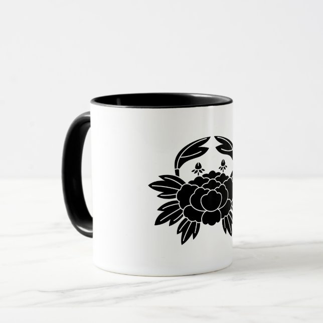 Tasse Pivoine en forme de crabe (Devant gauche)