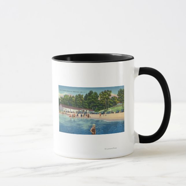 Tasse Plage de bain de Ryall à Saratoga Lake View (Droite)