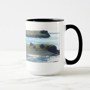 Tasse plage de rochers de steeptakeoff