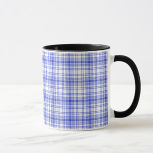 Tasse Plaid blanc bleu 2