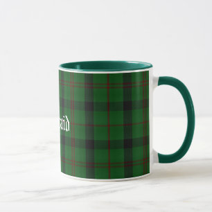 Tasse Plaid de tartan traditionnel fait sur commande de