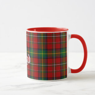 Tasse Plaid de tartan traditionnel fait sur commande de