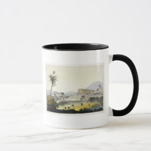 Tasse Plantation de sucre, Antilles (gravure de couleur)