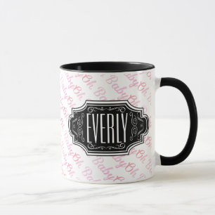 Tasse Plaque nominative personnalisée tableau noir