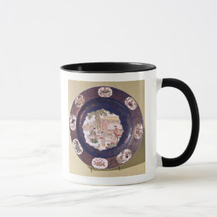 Tasse Plat circulaire avec une scène musicale