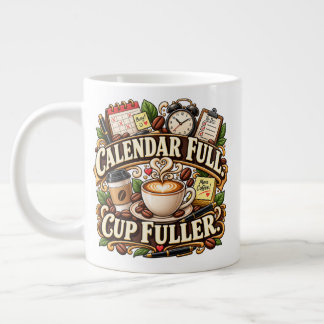 Tasse pleine de calendrier Bureau Café