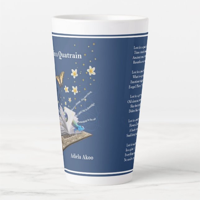 TASSE - Poesie - Love in a Quatrain von Adiela Ako (Vorderseite)