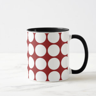Tasse Pois blanc sur le rouge
