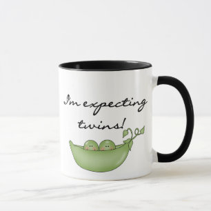 Tasse Pois dans la cosse attendant des jumeaux