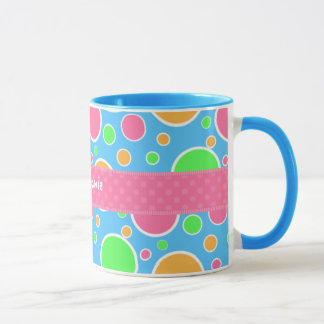 Tasse Pois de sorbet d'arc-en-ciel