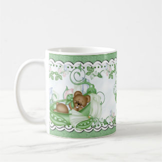 Tasse - pois doux dans une cosse