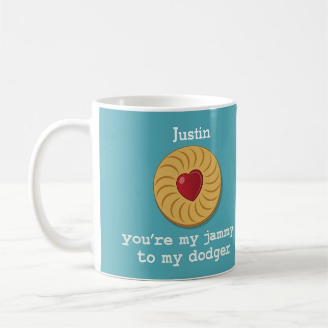 Tasse poisseuse personnalisée de Dodger (Gauche)