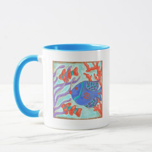 Tasse Poisson de couleur pop (Gauche)