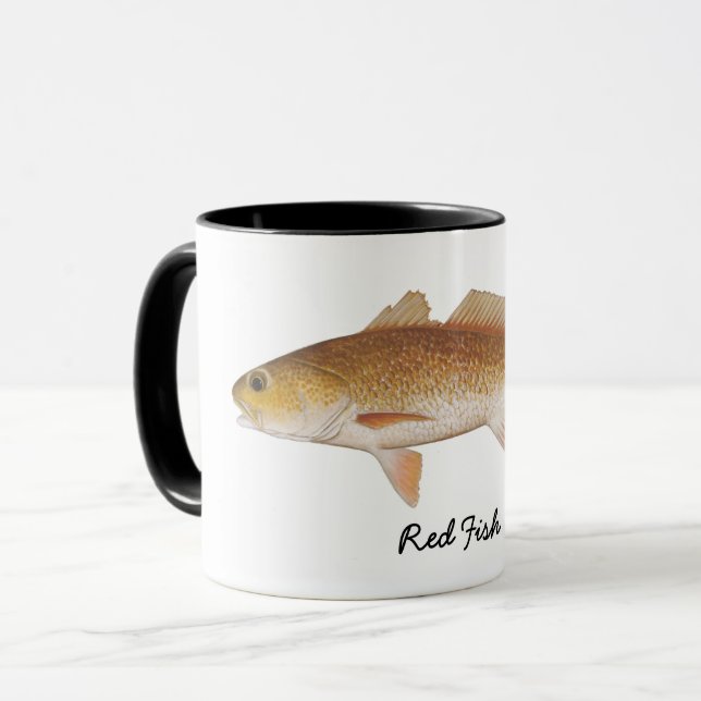 Tasse Poissons rouges, art original par Mary K (Devant gauche)