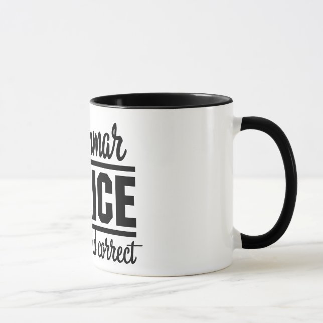 Tasse Police de grammaire (Droite)