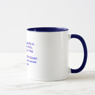 Tasse - Polizei und Militäralphabet
