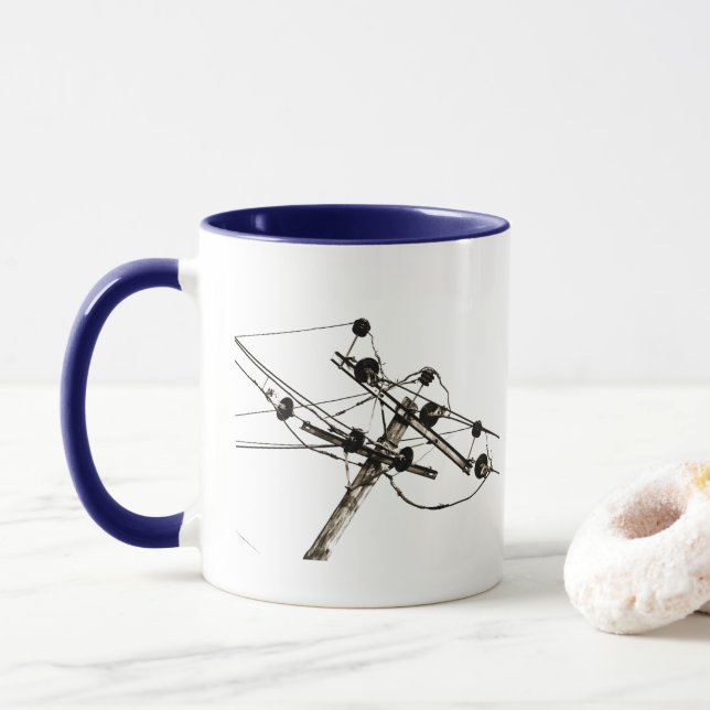 Tasse Polonais électrique vintage (Avec donut)