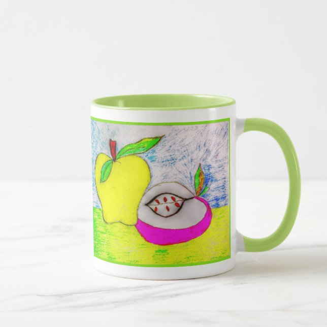 Tasse Pommes d'art pop (Droite)