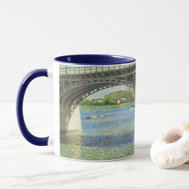 Tasse Pont d'Argenteuil par Gustave Caillebotte (Avec donut)