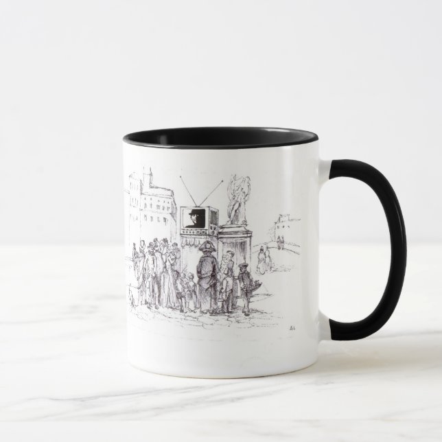 Tasse POPET AFFICHER Dessin noir blanc (Droite)