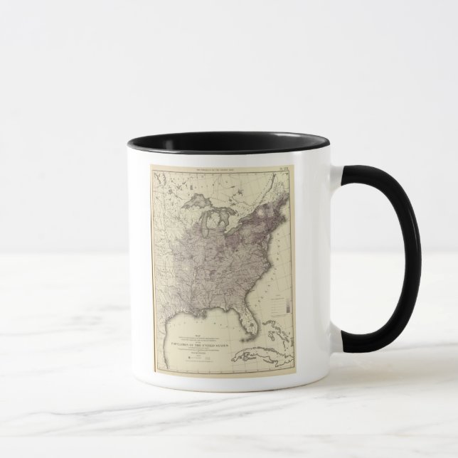Tasse Population américaine 1850 (Droite)
