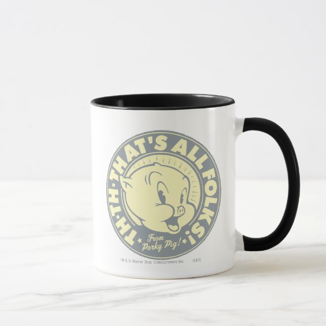 Tasse Porky TH-TH-C'EST TOUT DES FOLKS ! (Droite)