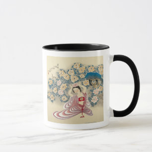 Tasse Port d'une fleur dans la tête