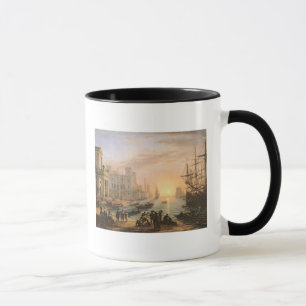 Tasse Port maritime au coucher du soleil, 1639