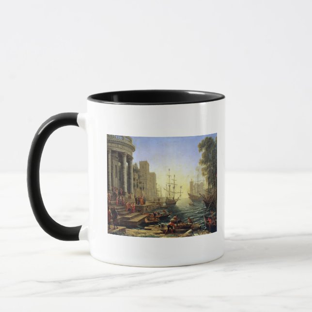 Tasse Port maritime avec l'embarquement de St Ursula (Gauche)