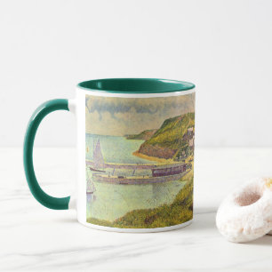 Tasse Port Port-en-Bessin Haute Marée par Georges Seurat