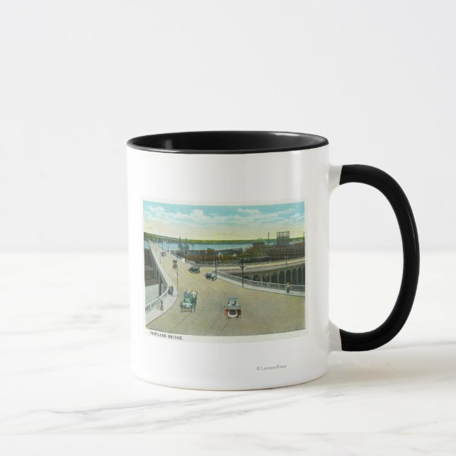 Tasse Portland, MaineVue du monument Longfellow (Droite)