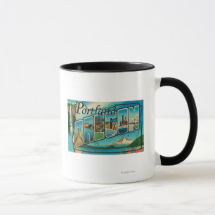 Tasse Portland, OregonGrandes lettres Scènes 2