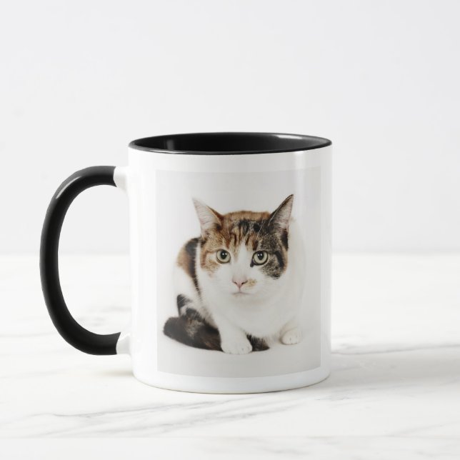Tasse Portrait de chat de calicot (Gauche)